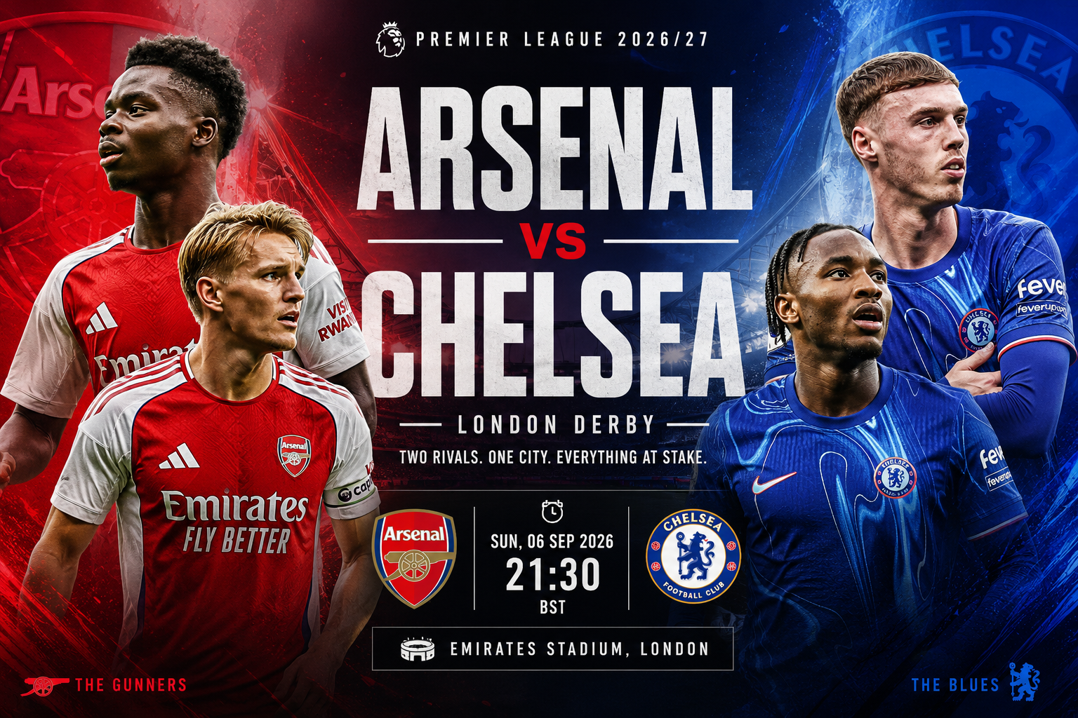Arsenal vs Chelsea Preview, Prediction, Team News & Predicted Lineups – Premier League 2026/27